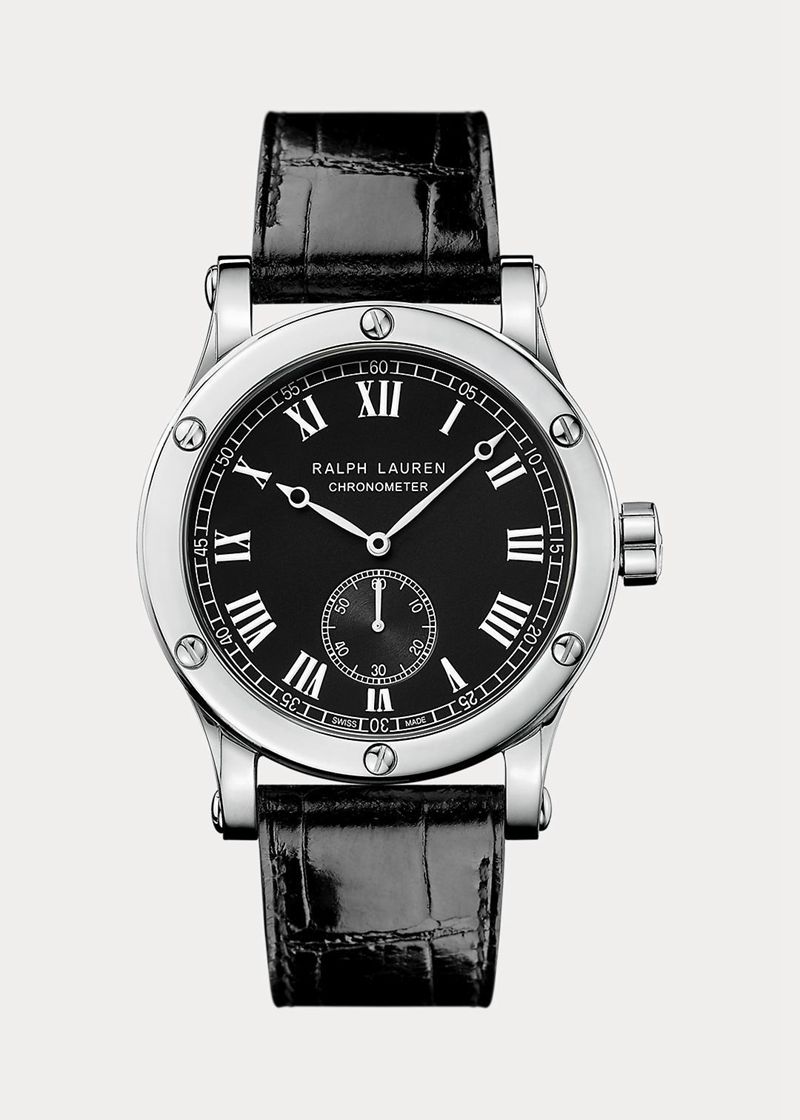 Relojes Ralph Lauren Hombre 39 Mm Chronometer Steel Chile Negras NRPKU-9614